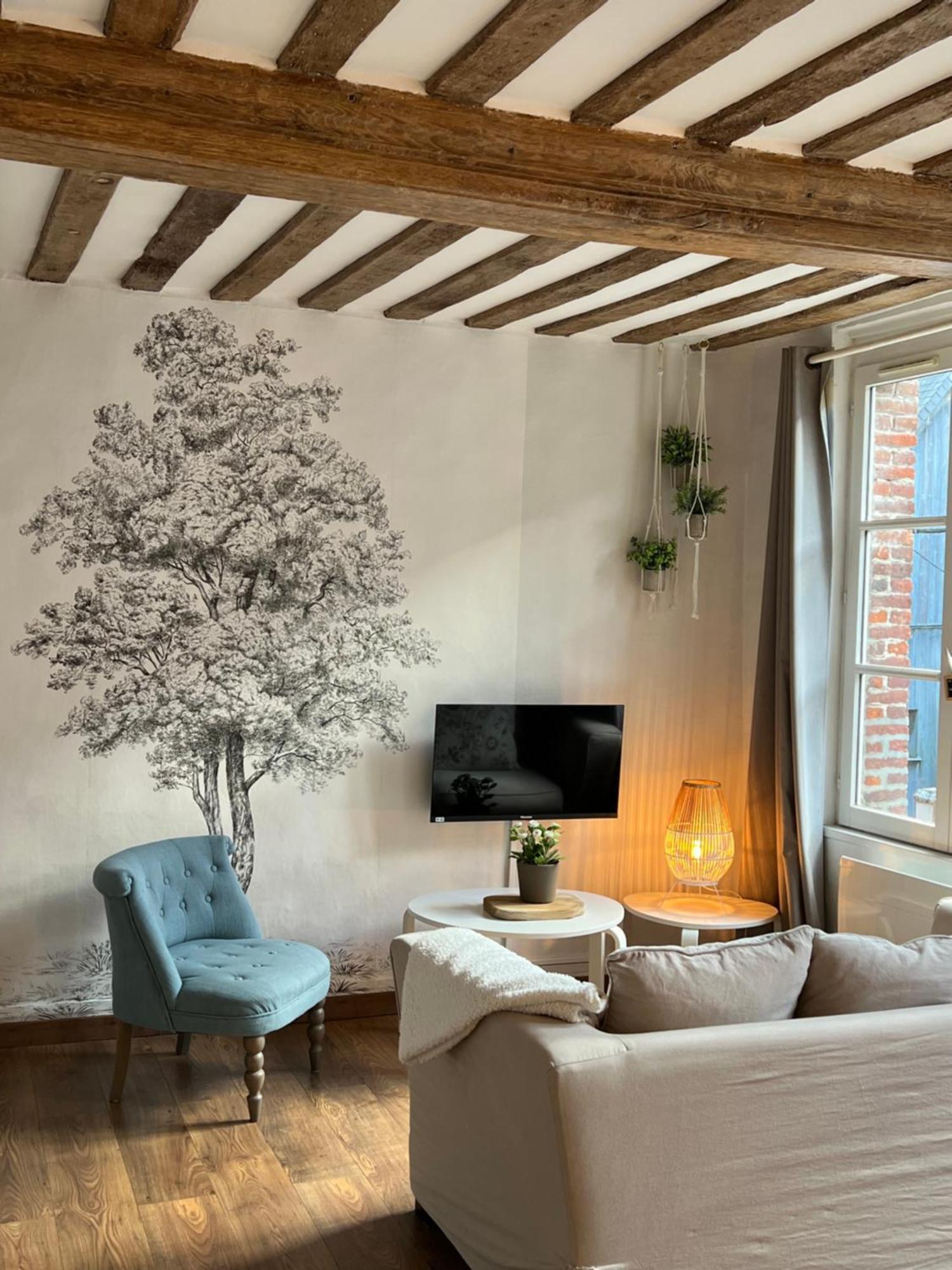 Une Pause Chez Julien, Appartement Lumineux Et Idealement Situe! Онфлер Екстер'єр фото